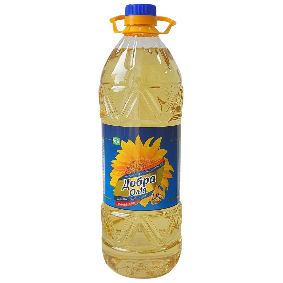 BOTTLE 1,8 liter Sunflower refined oil